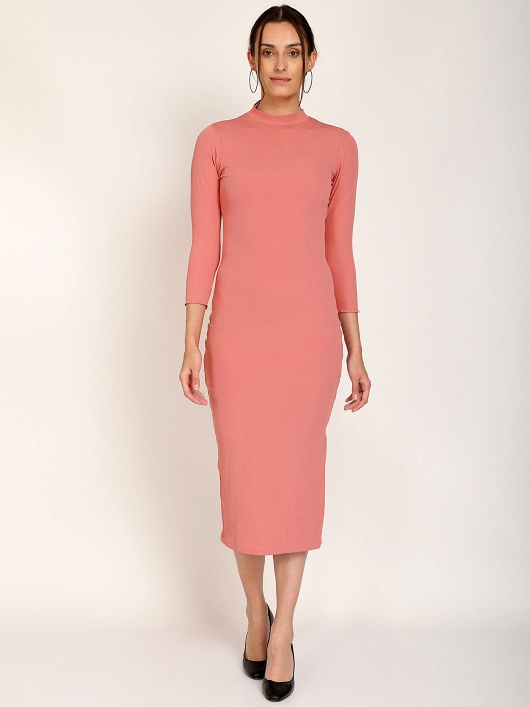 

Shopping Queen Bodycon Midi Dress, Pink