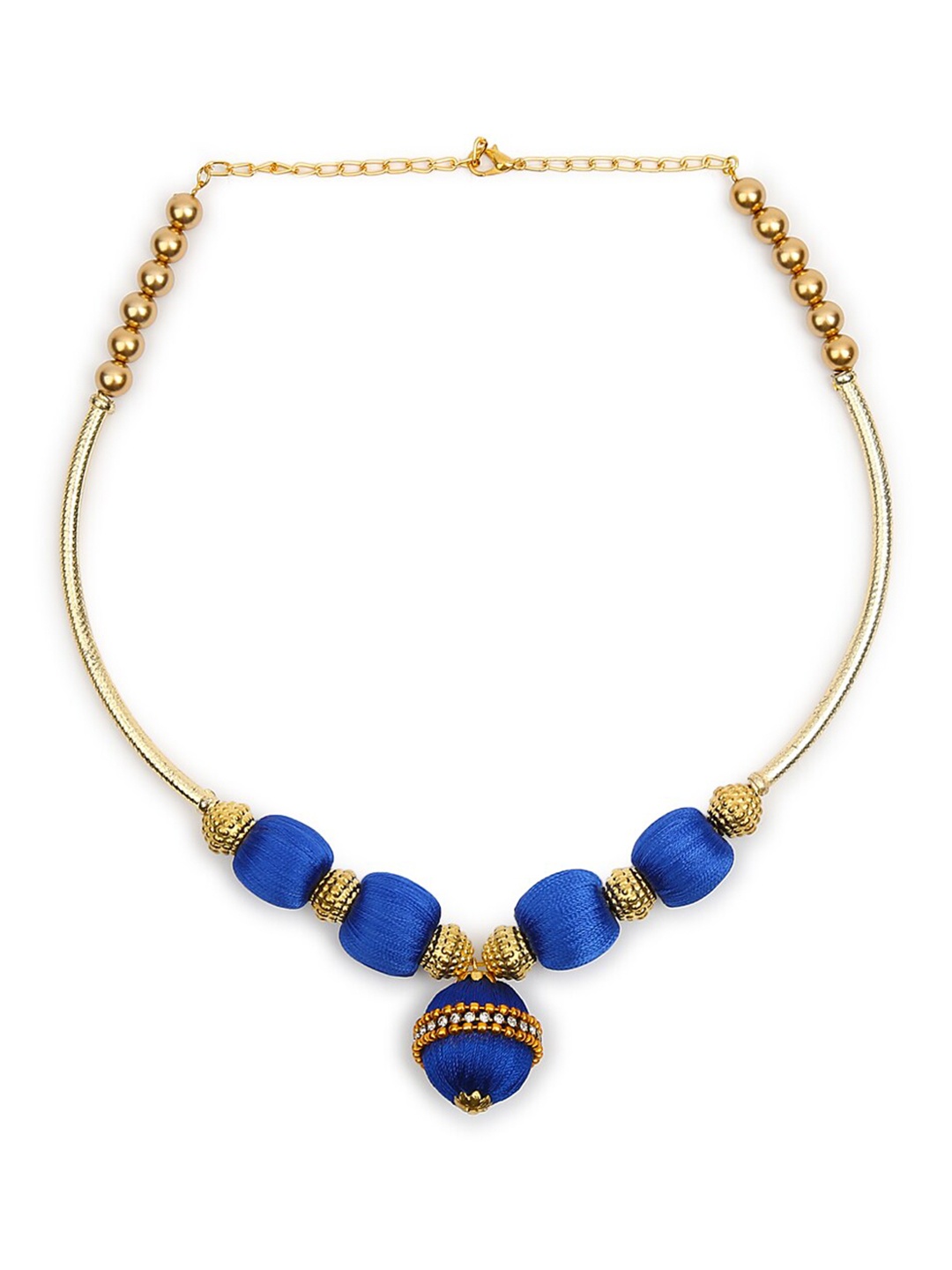 

AKSHARA Gold-Plated Choker Necklace, Blue