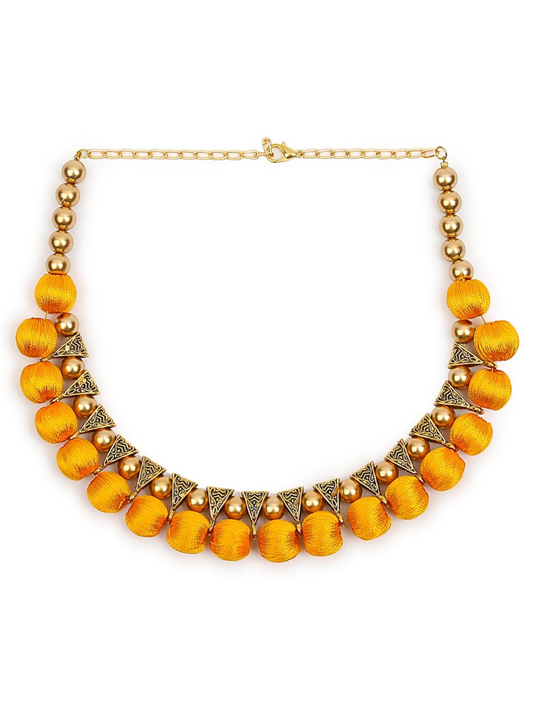 

AKSHARA Gold-Plated Choker Necklace, Yellow