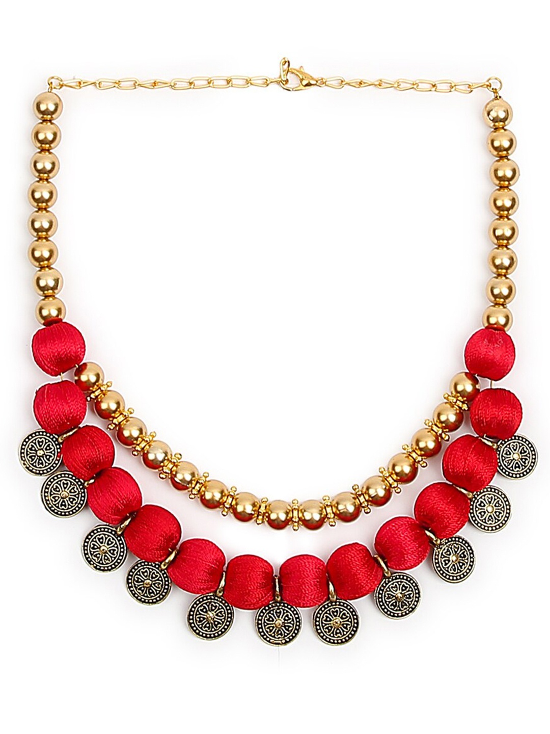 

AKSHARA Choker Necklace, Red