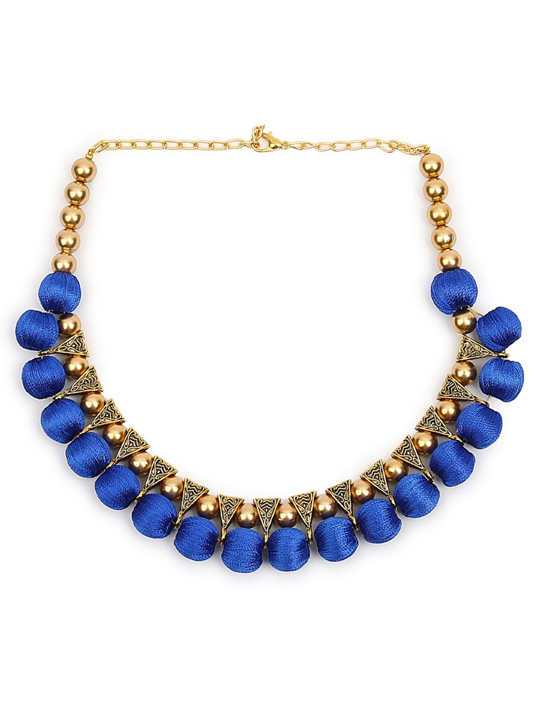 

AKSHARA Gold-Plated Choker Necklace, Blue