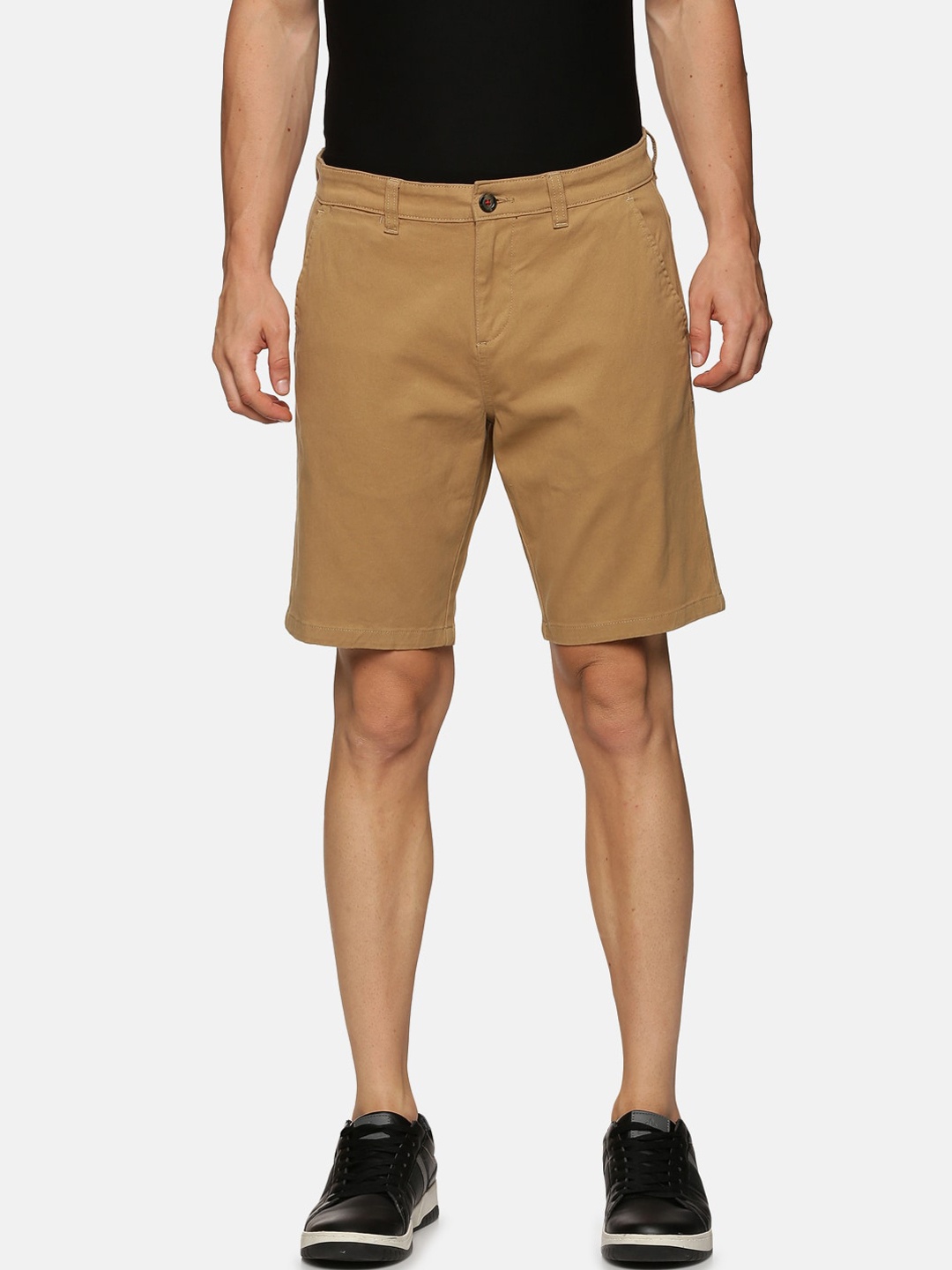 

Old Grey Men Pure Cotton Outdoor Shorts, Brown