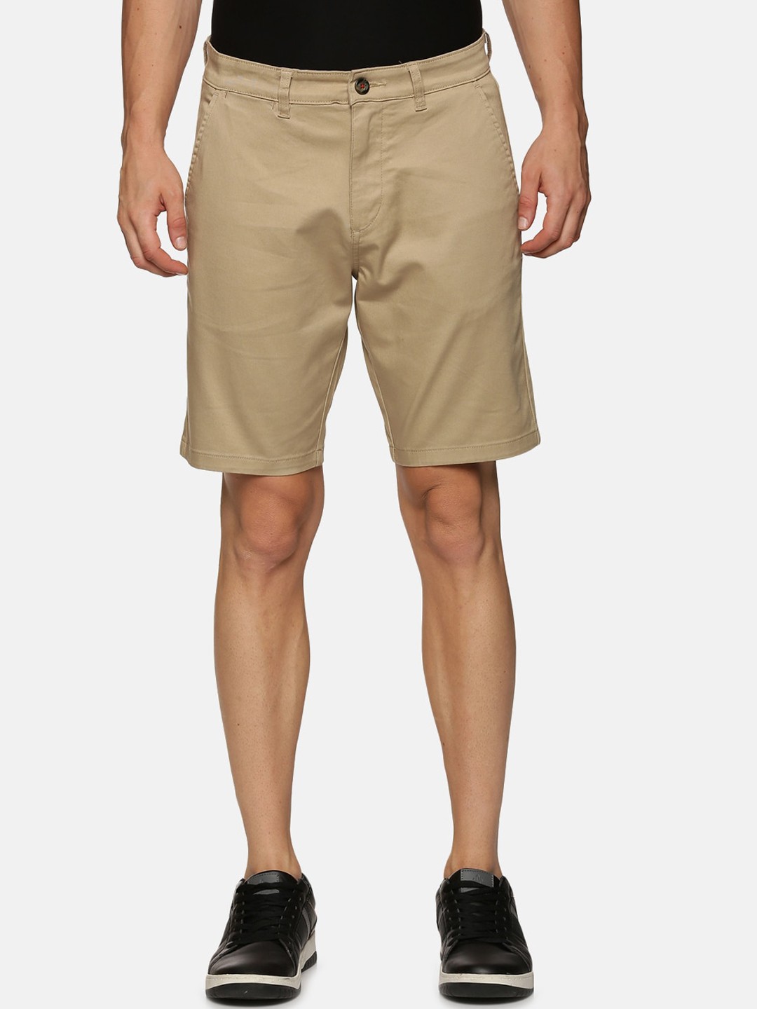 

Old Grey Men Pure Cotton Outdoor Shorts, Beige