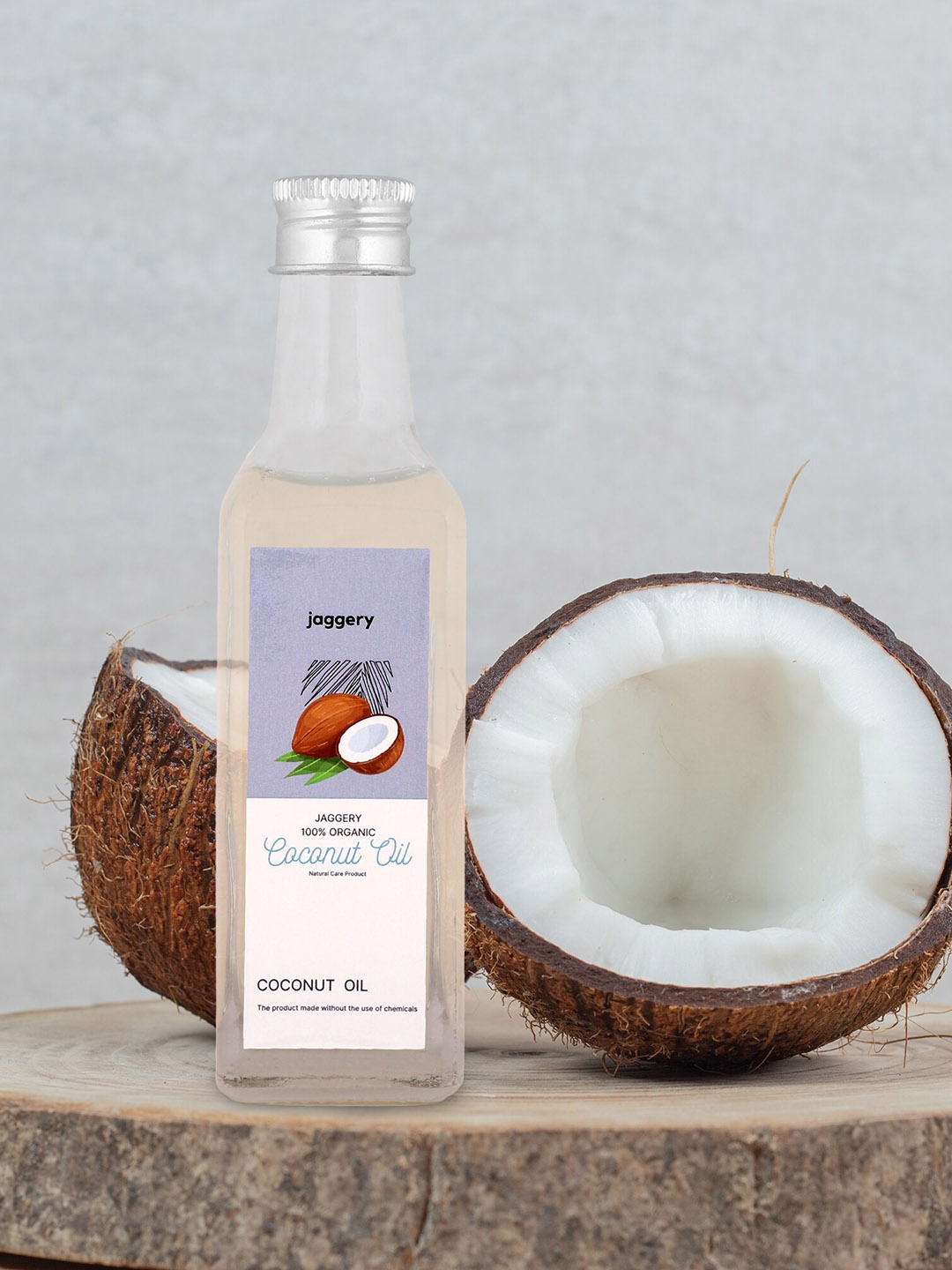 

JAGGERY 100% Organic Coconut Natural Hair Oil 200 ml, Transparent