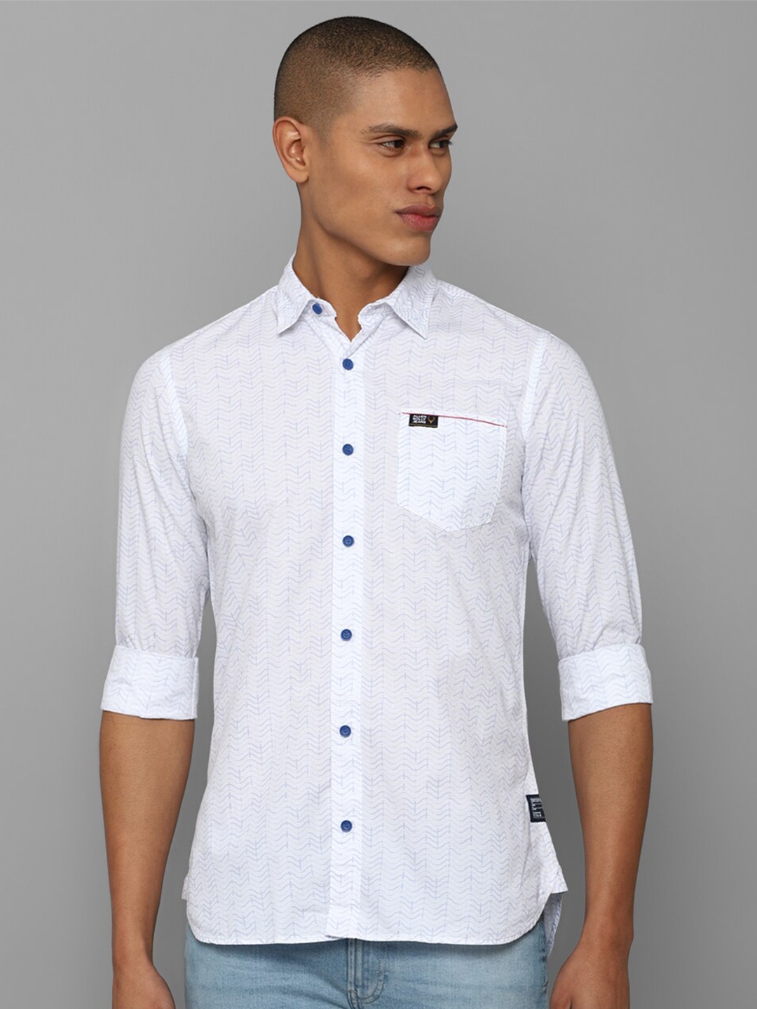 

Allen Solly Sport Men Printed Casual Shirt, White