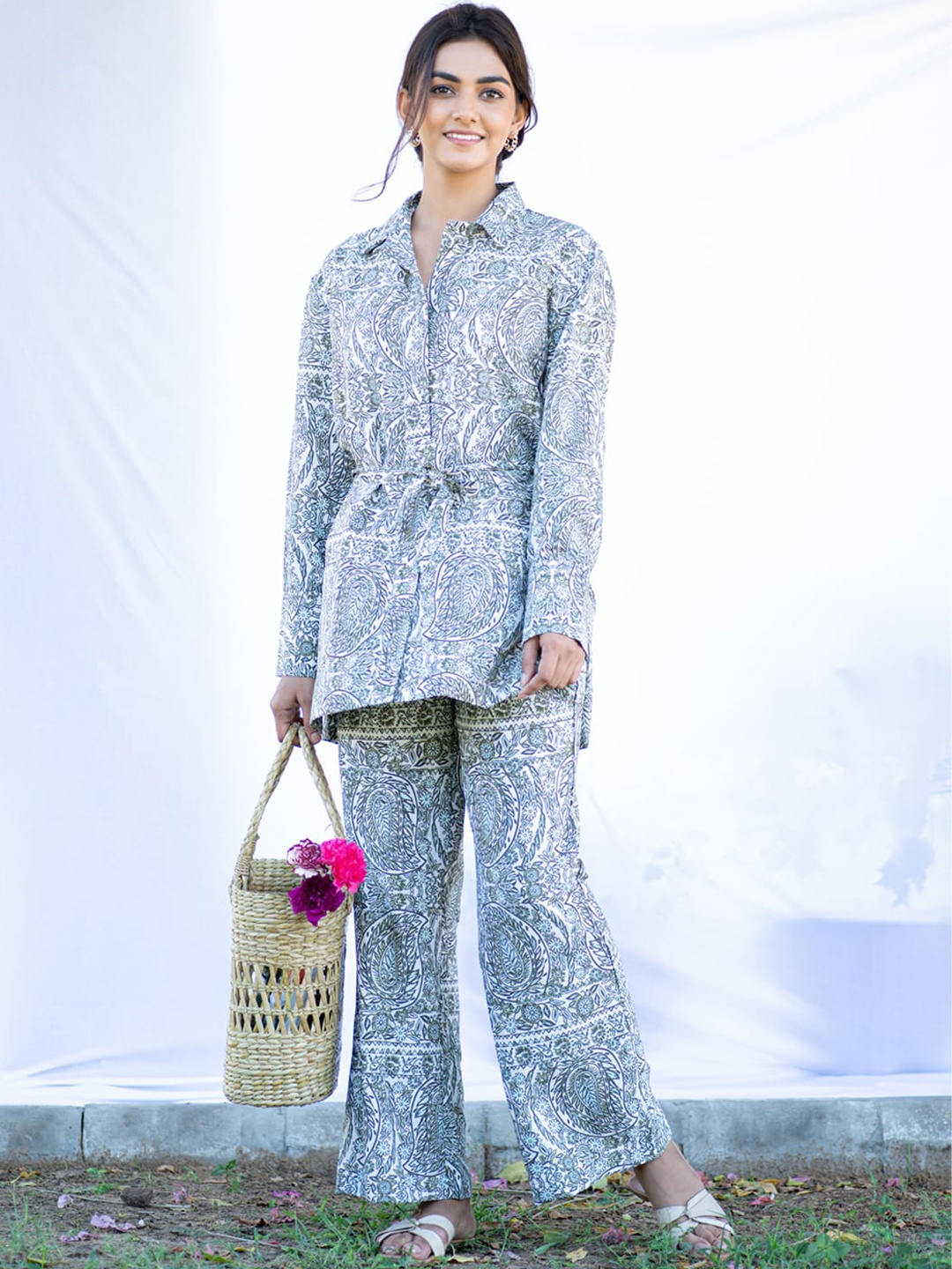 

Tistabene Women Paisley Printed Co-Ords, White