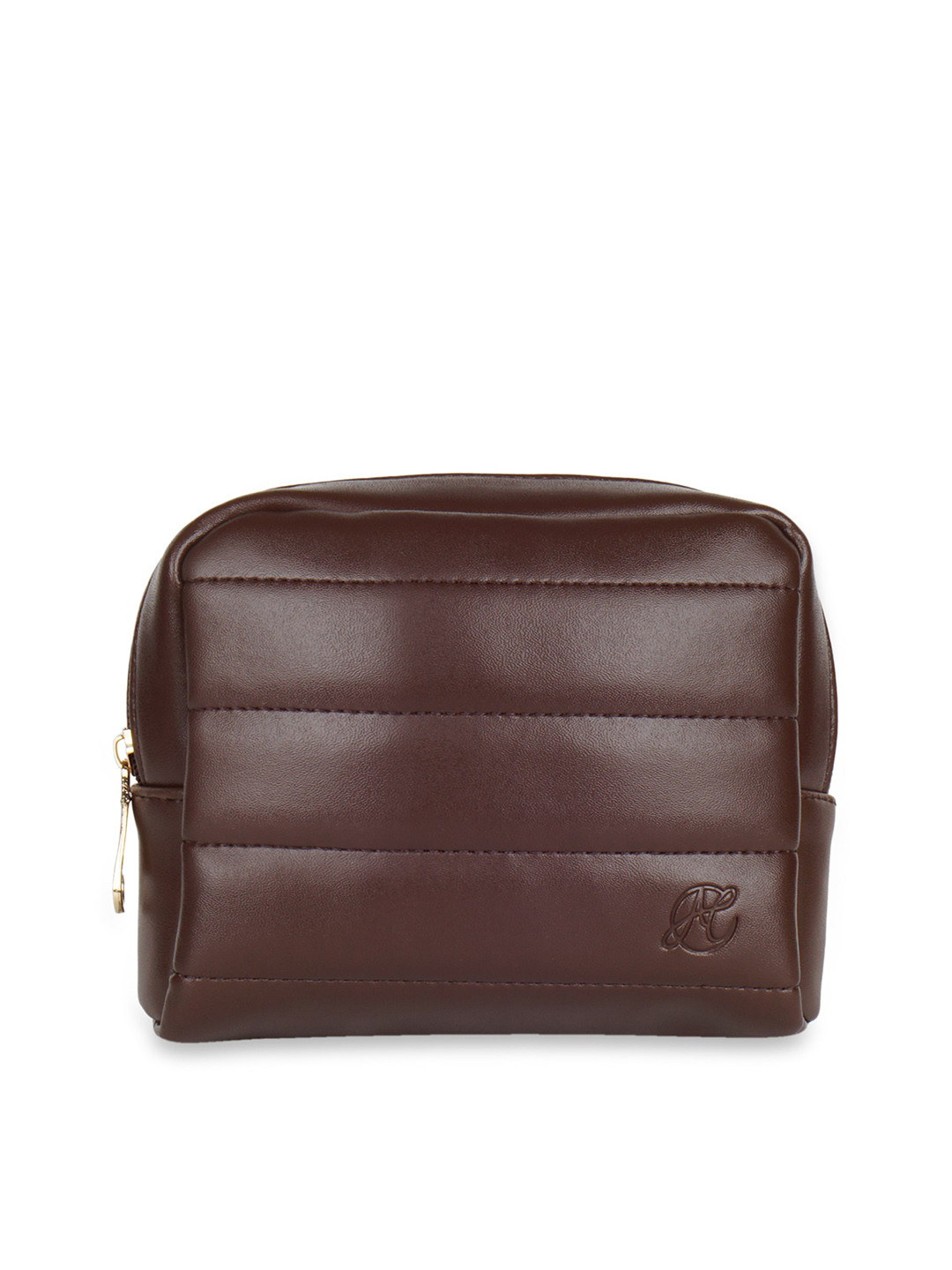 

Anna Claire Brown PU Structured Sling Bag with Cut Work