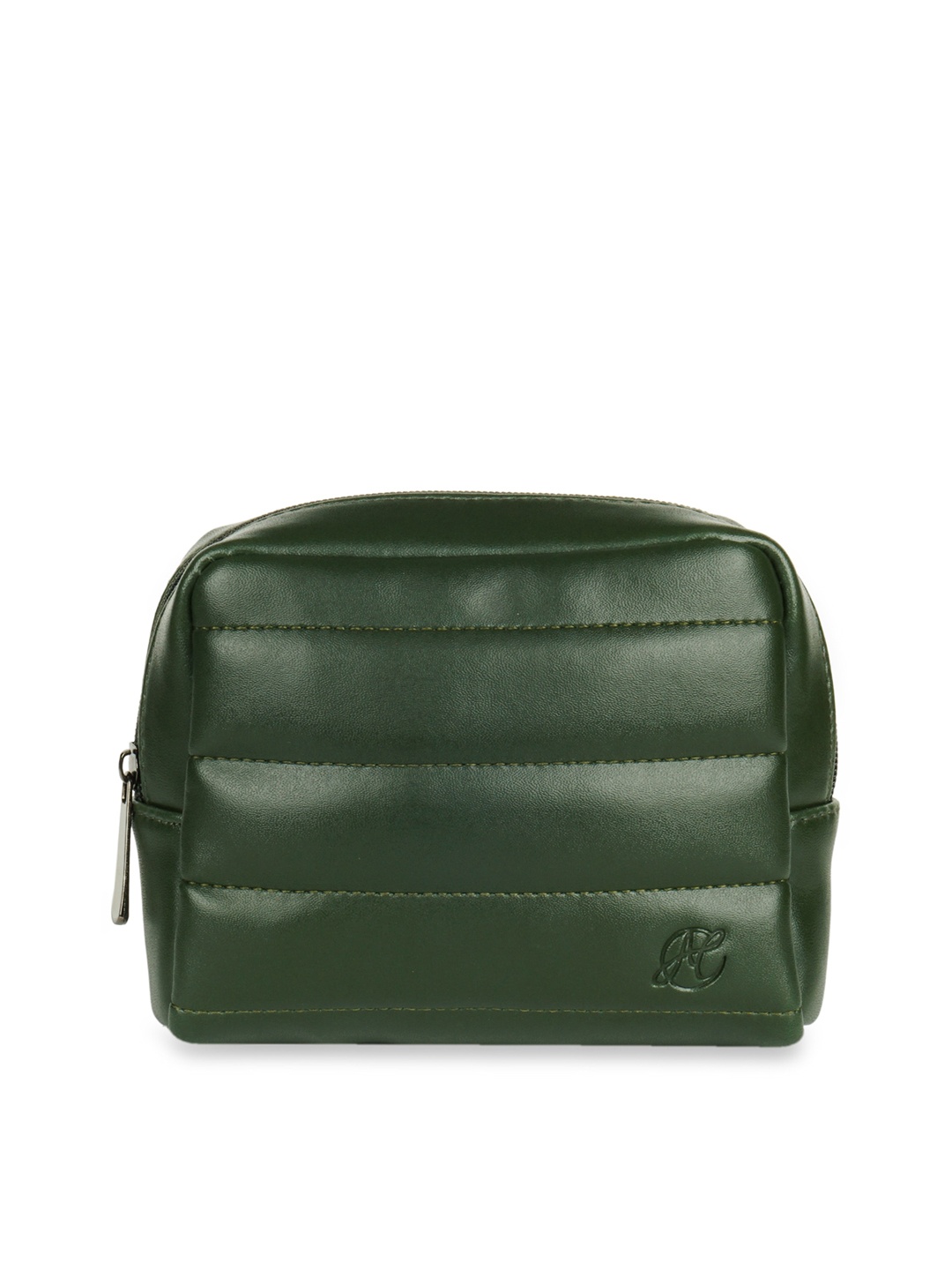 

Anna Claire Green PU Structured Sling Bag with Cut Work