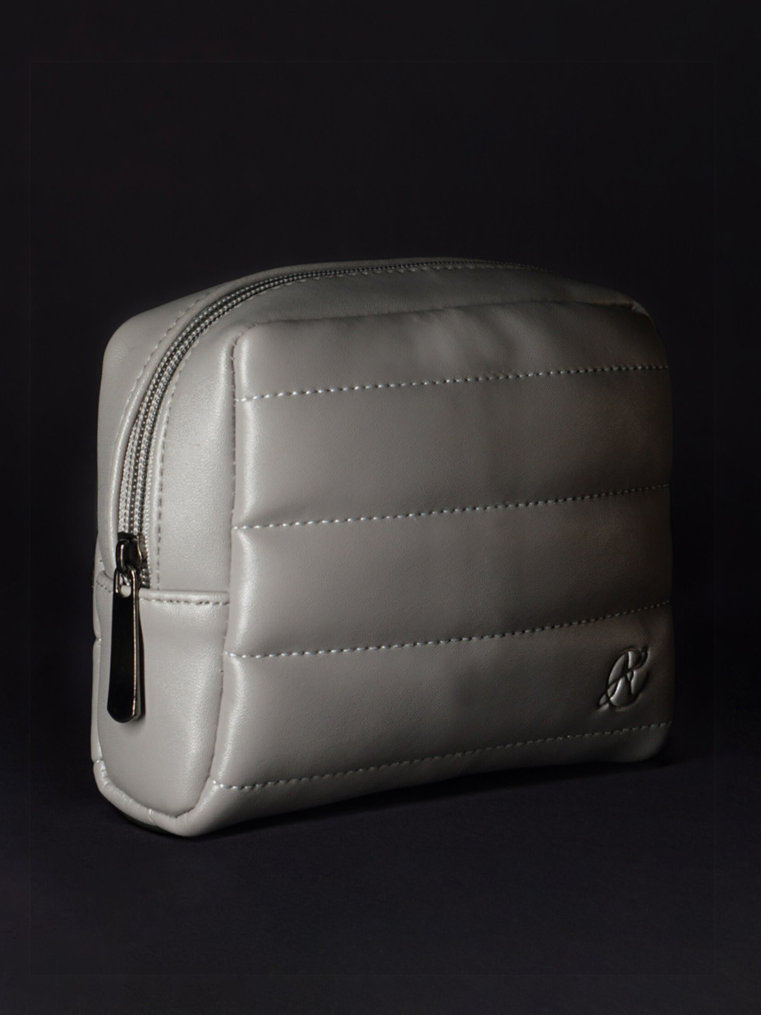 

Anna Claire PU Structured Handheld Bag, Grey