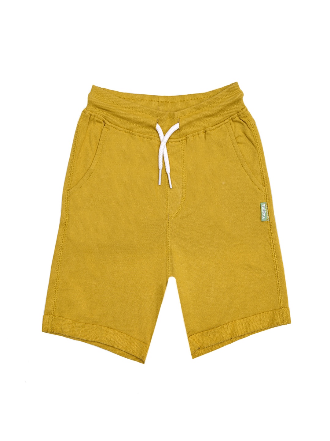 

milou Boys Pure Cotton Shorts, Mustard