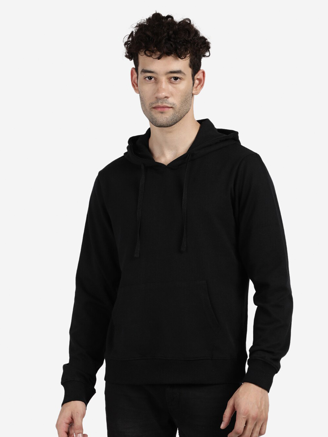 

BLACK RADIO Men Hooded Cotton Sweatshirt