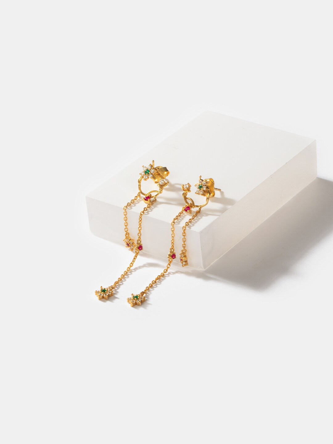 

SHAYA 925 Silver Gold-Plated Classic Drop Earrings