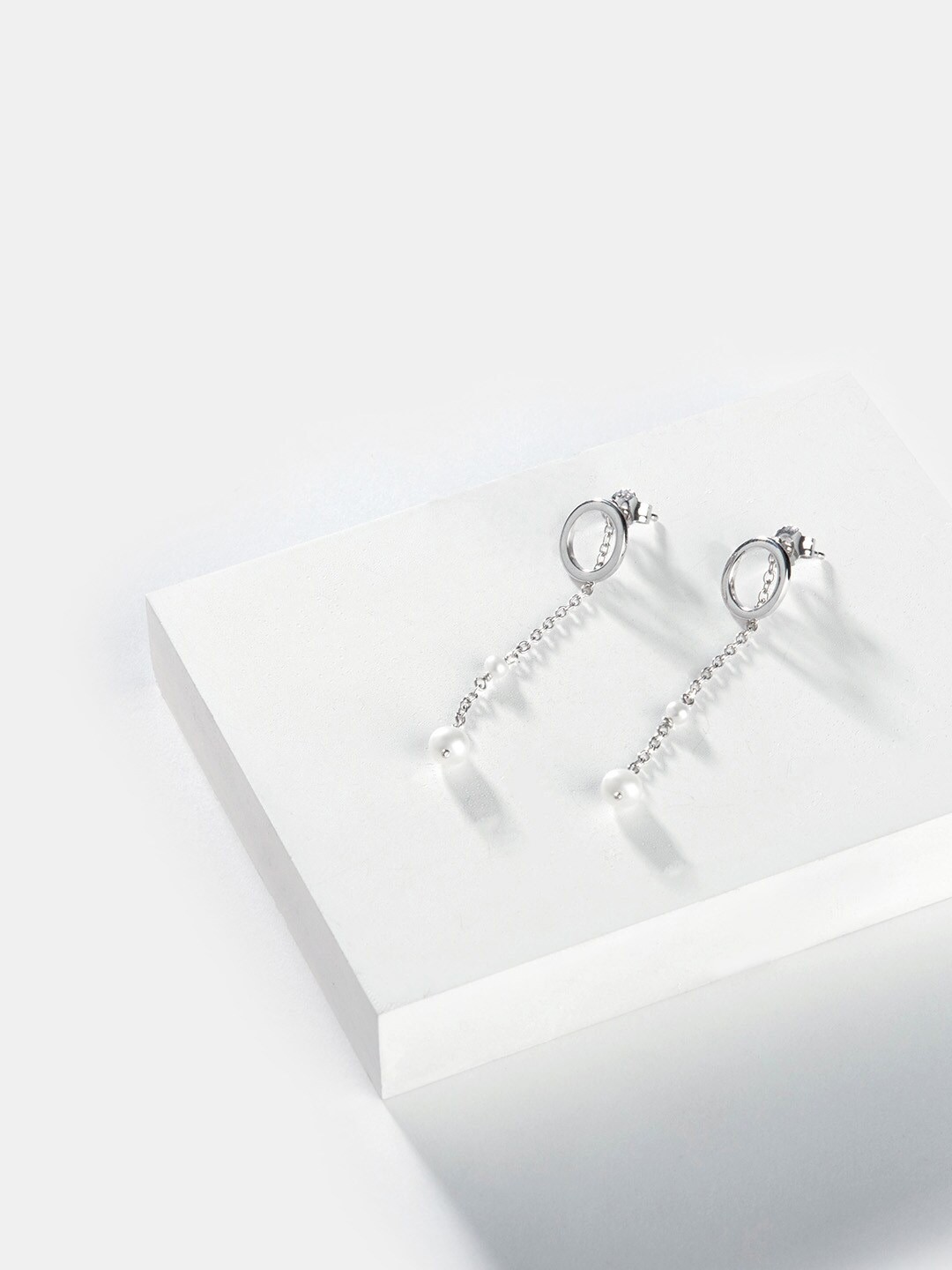 

SHAYA 925 Silver Contemporary Drop Earrings