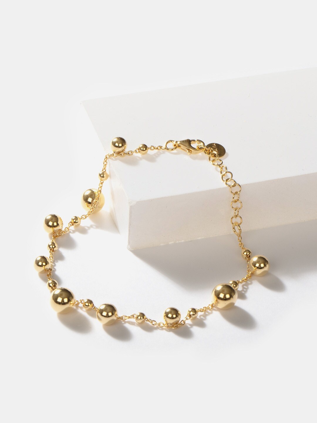 

SHAYA Women Silver Gold-Plated Link Bracelet