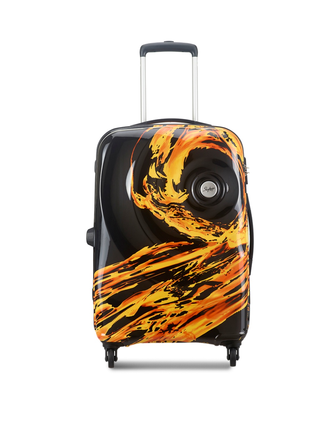 

Skybags Unisex Black Printed Medium Trolley Suitcase