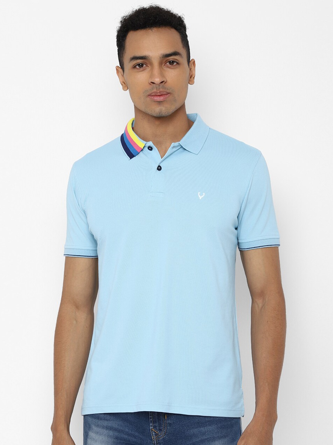 

Allen Solly Men Polo Collar T-shirt, Blue