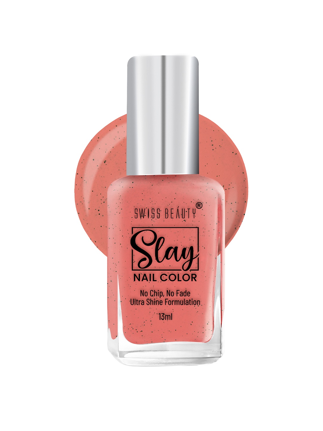 

SWISS BEAUTY Slay Nail Color with No Chip No Fade Ultra Shine Formula 13ml-Orange Crush 59