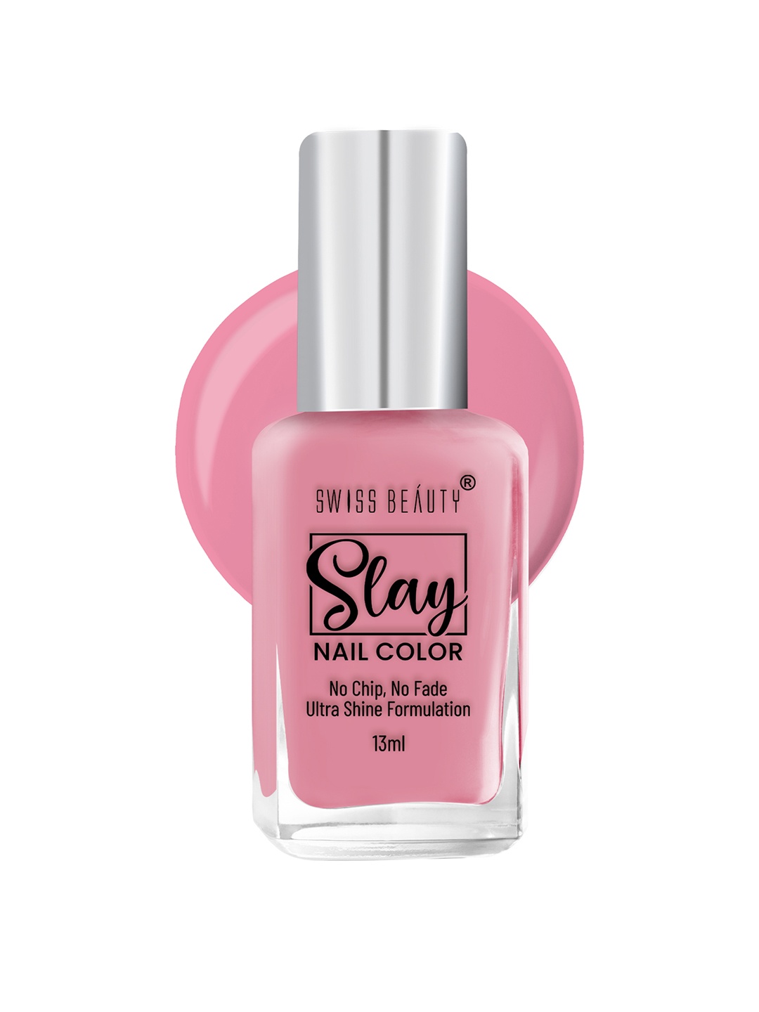 

SWISS BEAUTY Slay Nail Polish with Ultra Shine Formula 13 ml - Ivory Pink 20