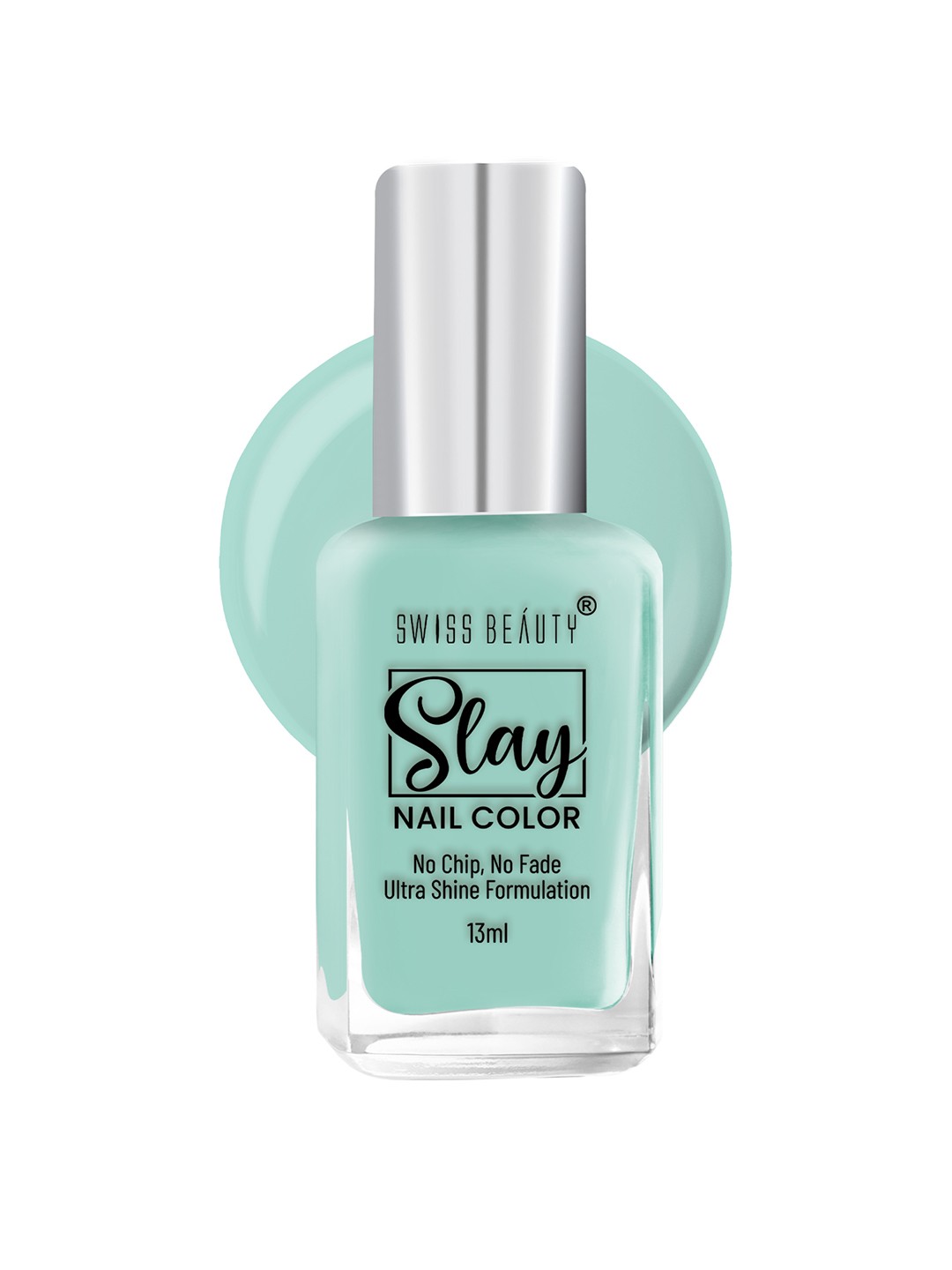 

SWISS BEAUTY Slay Nail Polish with Ultra Shine Formula 13 ml - Tropical Green 43