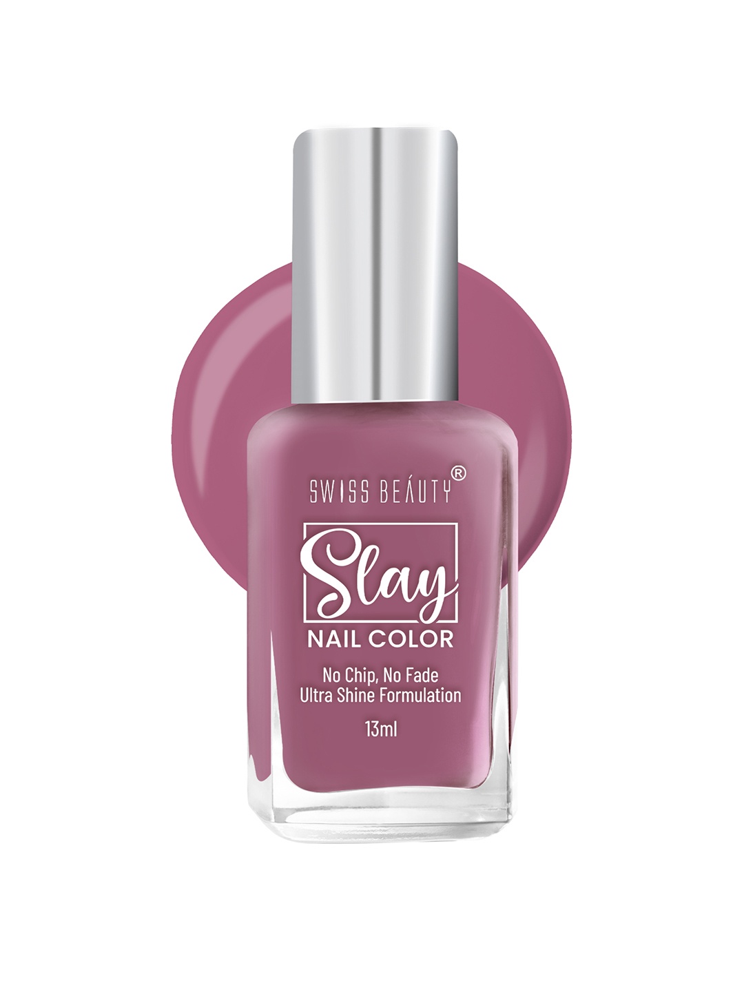 

SWISS BEAUTY Quick Dry Slay Nail Polish with Ultra Shine Formula 13 ml - Munich 36, Mauve