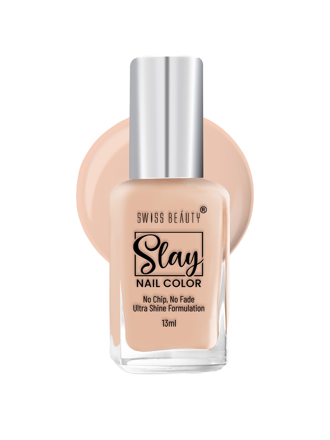 

SWISS BEAUTY Quick Dry Slay Nail Polish with Ultra Shine Formula 13 ml - Roze 19, Nude