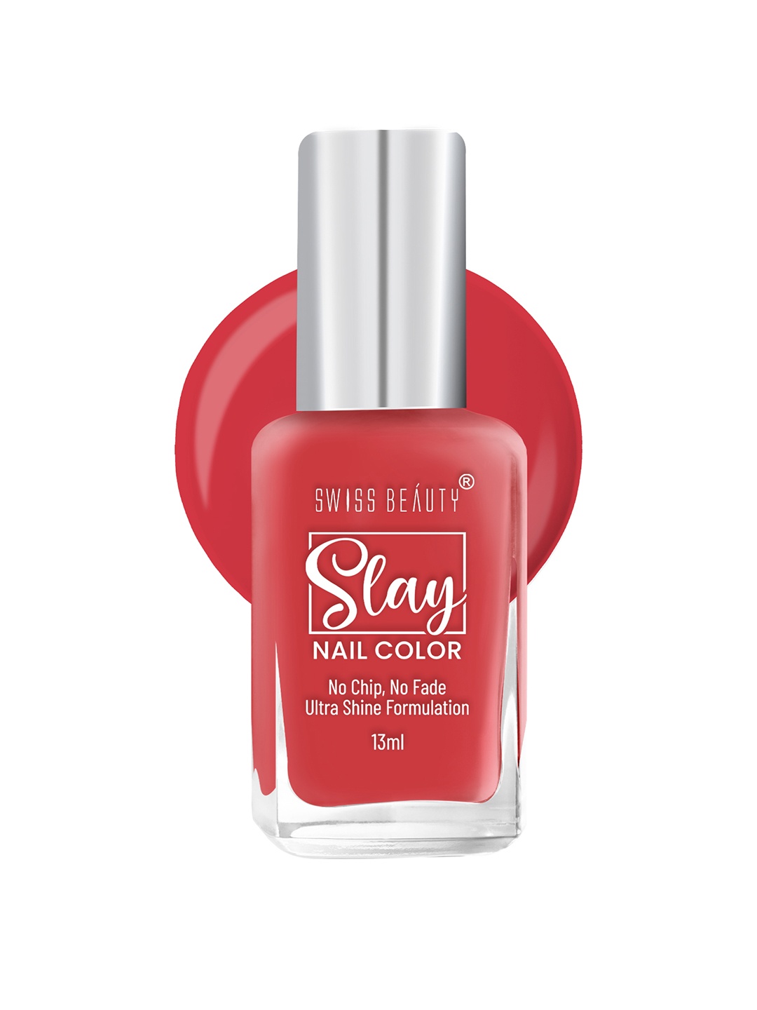 

SWISS BEAUTY Slay Nail Polish with Ultra Shine Formula 13 ml - Red Fiesta 14