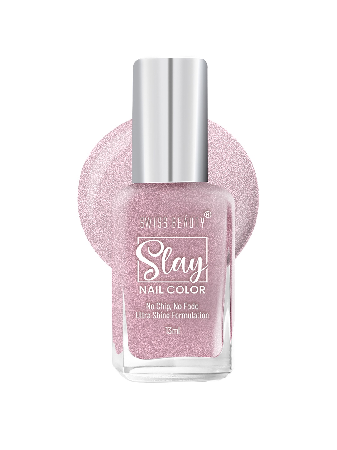 

SWISS BEAUTY Slay Nail Polish with Ultra Shine Formula 13 ml - Pink Crush 50