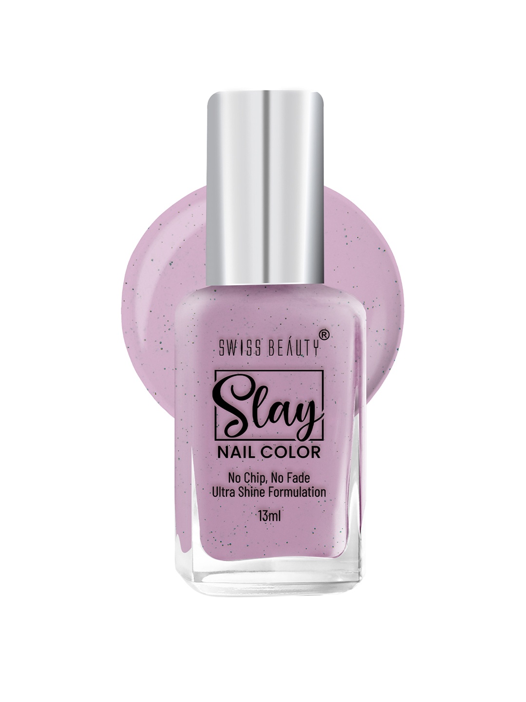 

SWISS BEAUTY Slay Quick Dry Nail Polish with Ultra Shine Formula 13 ml - Helio 55, Purple