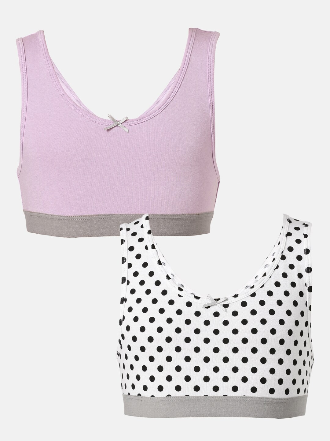 

mackly Pack Of 2 Beginners Bra, Pink