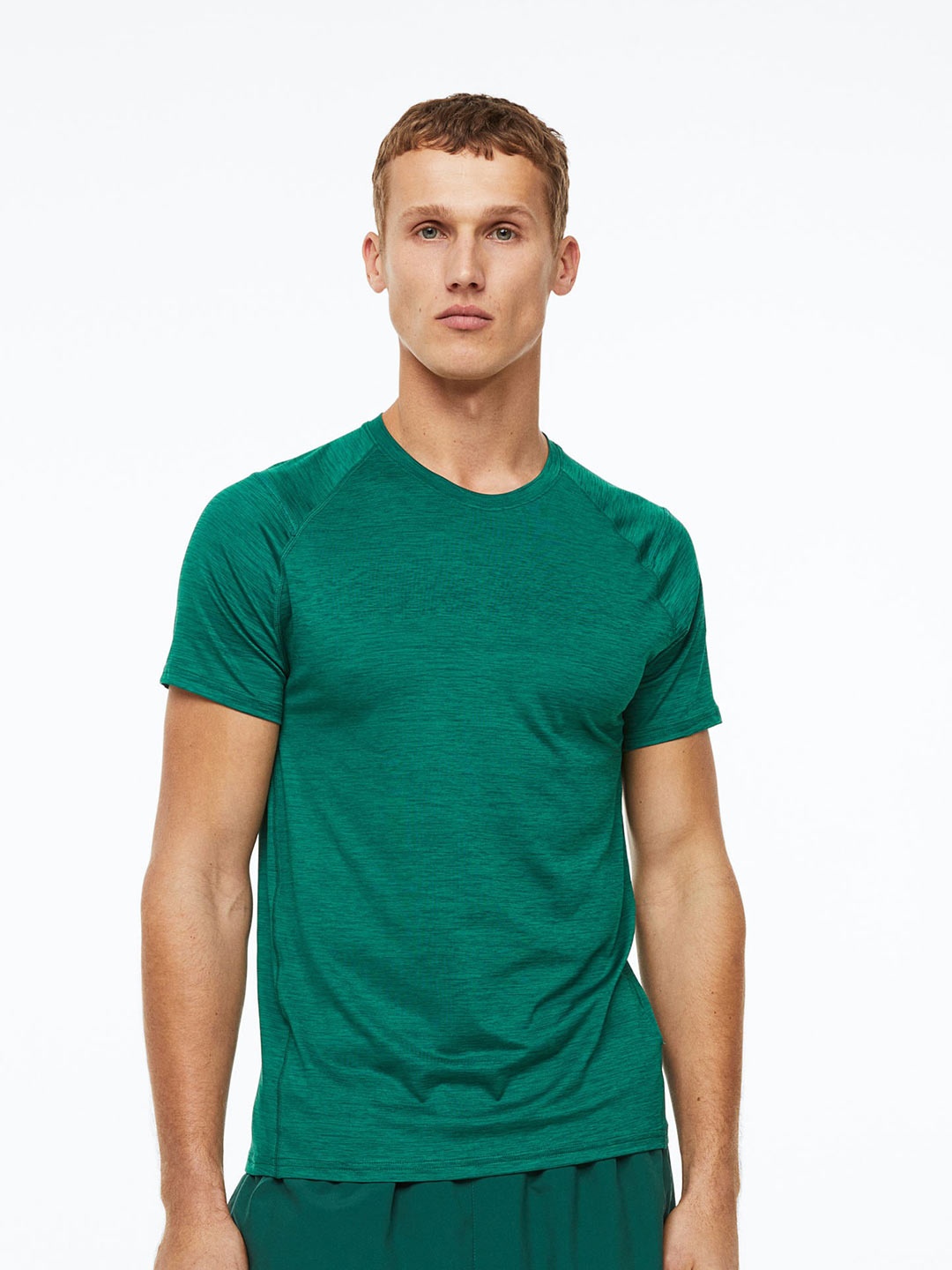 

H&M Men Sports Top In DryMove, Green