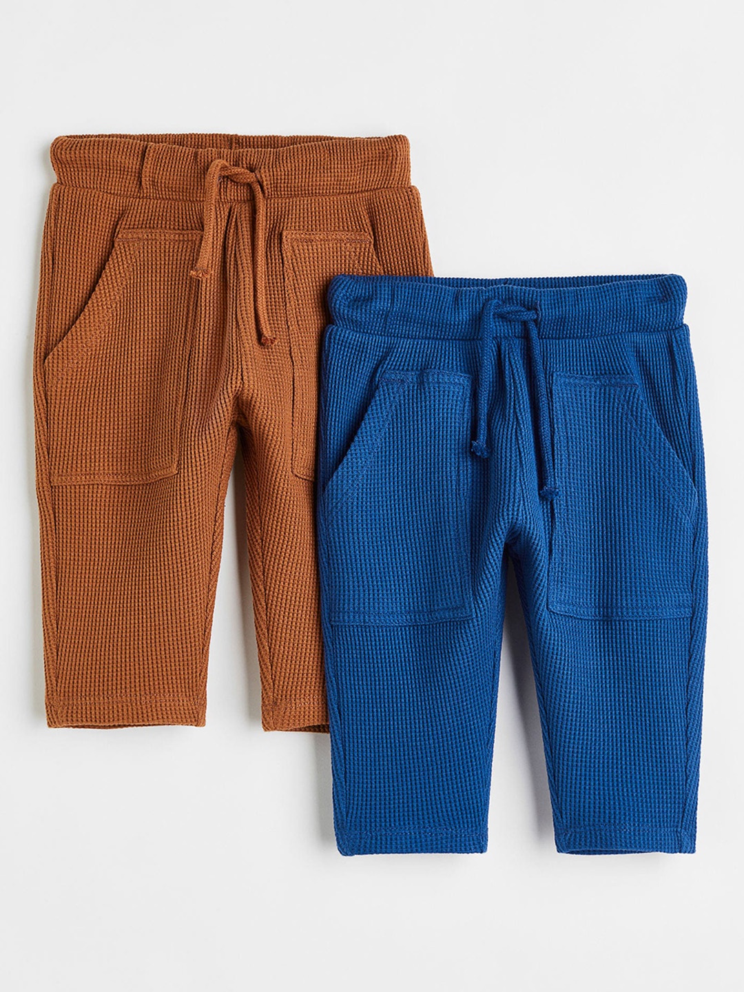 

H&M Boys 2-Pack Cotton Sweatpants, Blue
