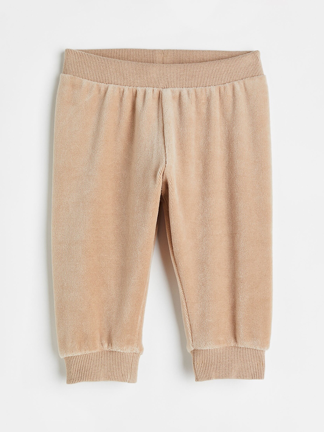 

H&M Boys Velour Joggers, Beige