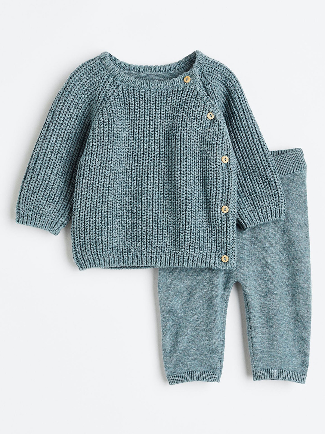 

H&M Boys 2-Piece Cotton Set, Turquoise blue