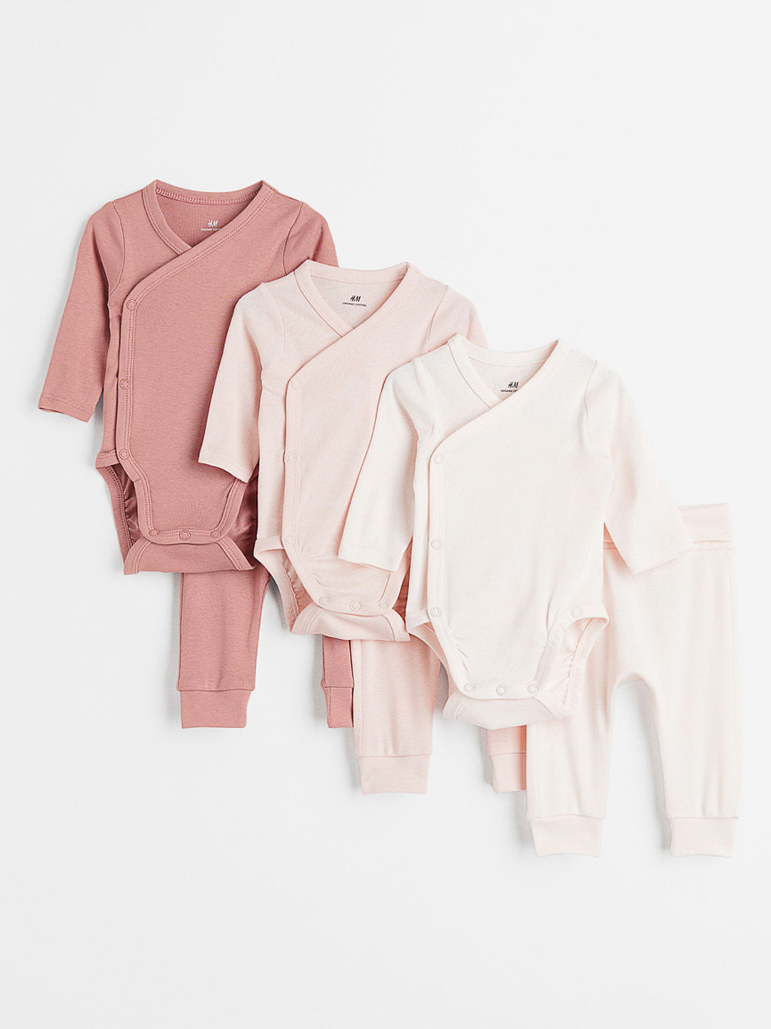 

H&M Boys 6-Piece Cotton Set, Pink