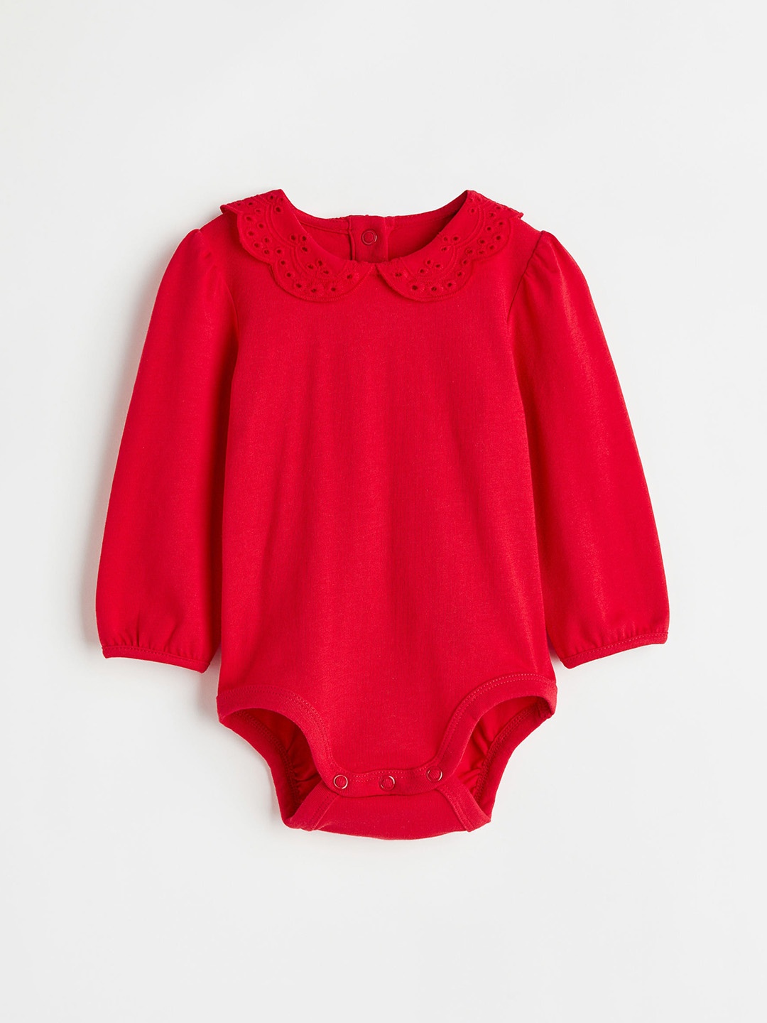 

H&M Girls Collared Bodysuit, Red