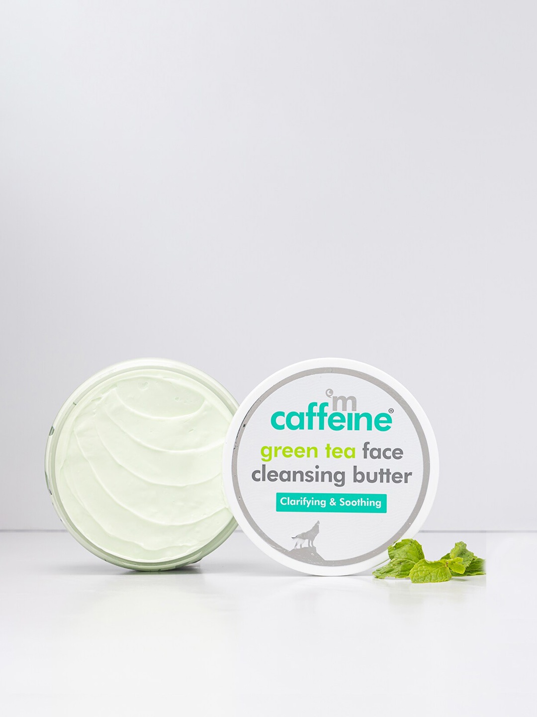 

MCaffeine Green Tea Face Cleansing Butter for Clarifying & Smoothening 100 g, White