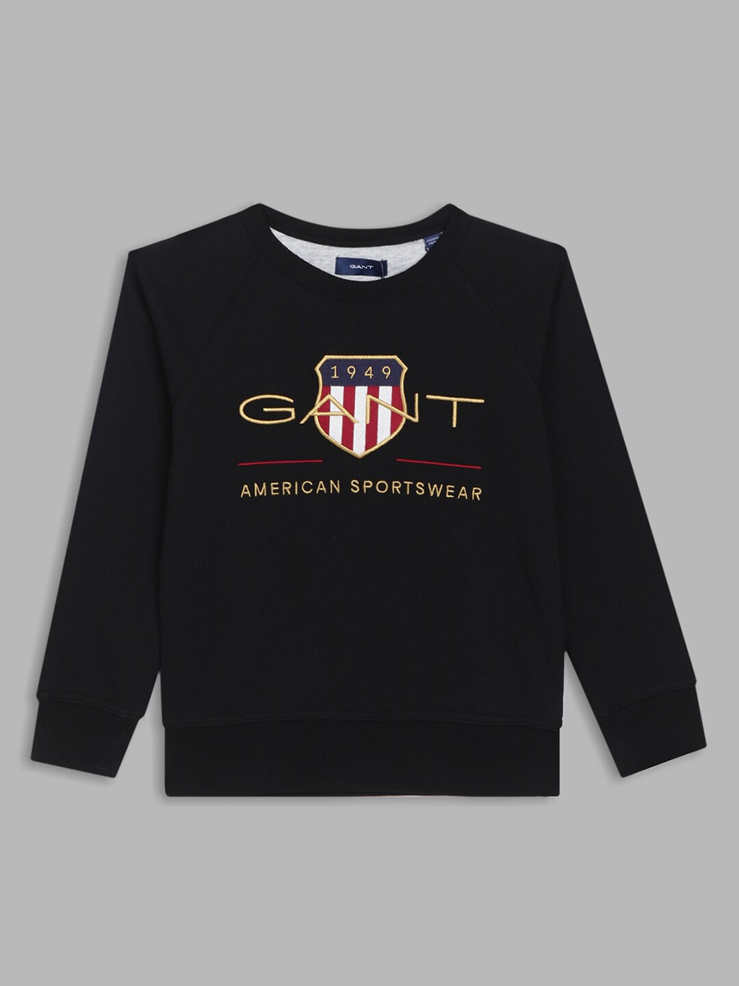 

GANT Boys Brand Logo Printed Pullover Sweatshirt, Black