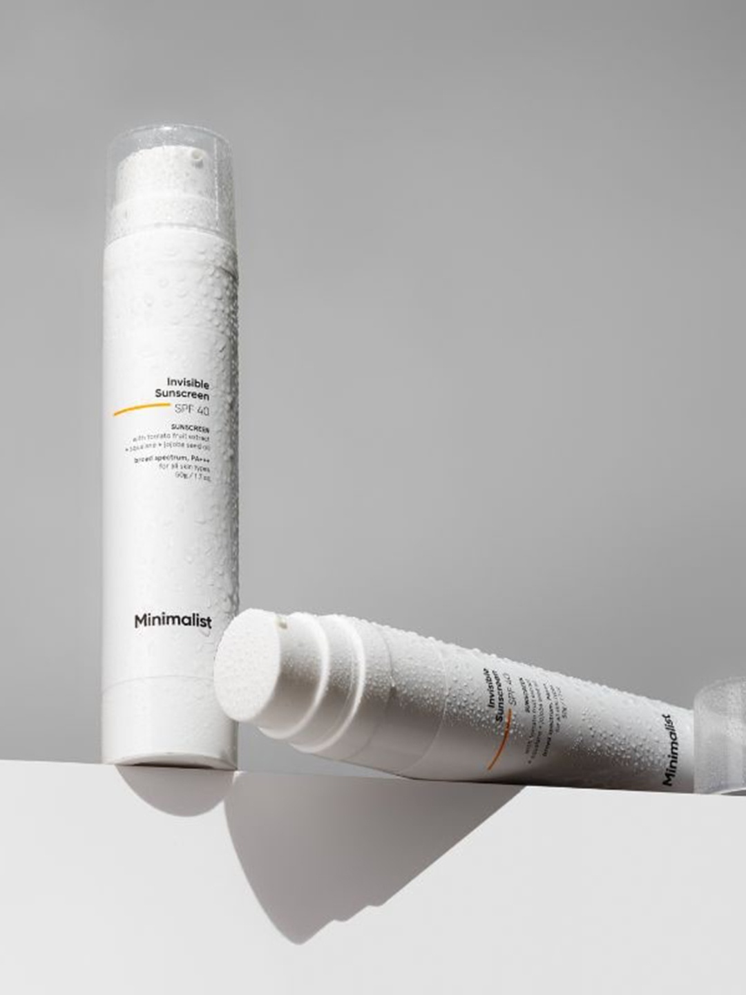 

Minimalist Broad Spectrum SPF 40 PA+++ Invisible Sunscreen with Tomato Fruit Extract- 50g, White