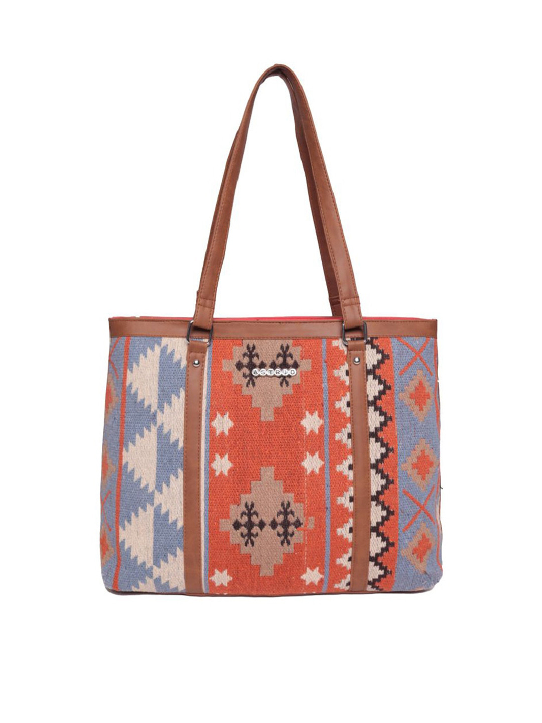 

ASTRID Printed Shopper Tote Bag, Brown