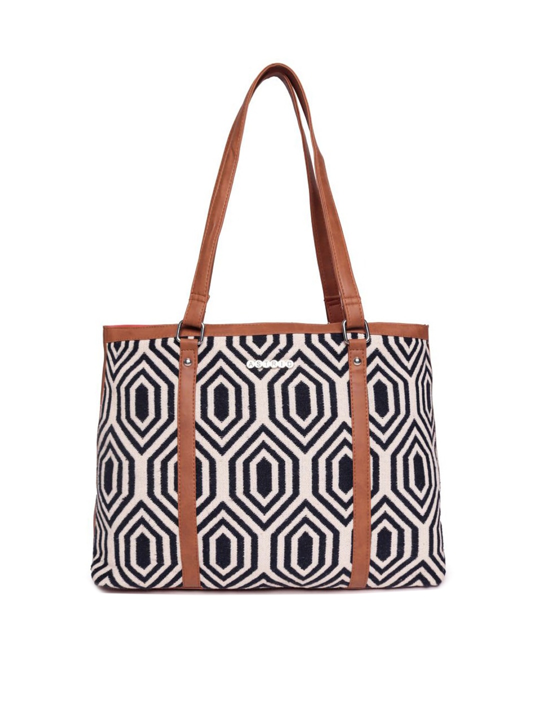 

ASTRID Printed Shopper Tote Bag, Black