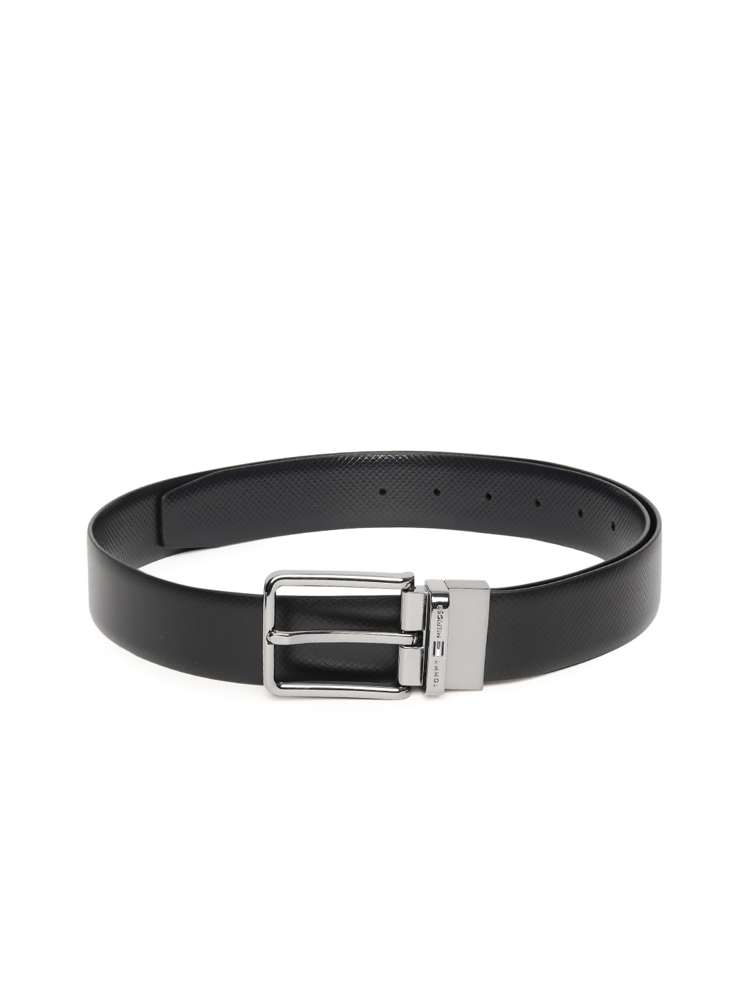 

Tommy Hilfiger Men Textured Reversible Leather Belt, Black