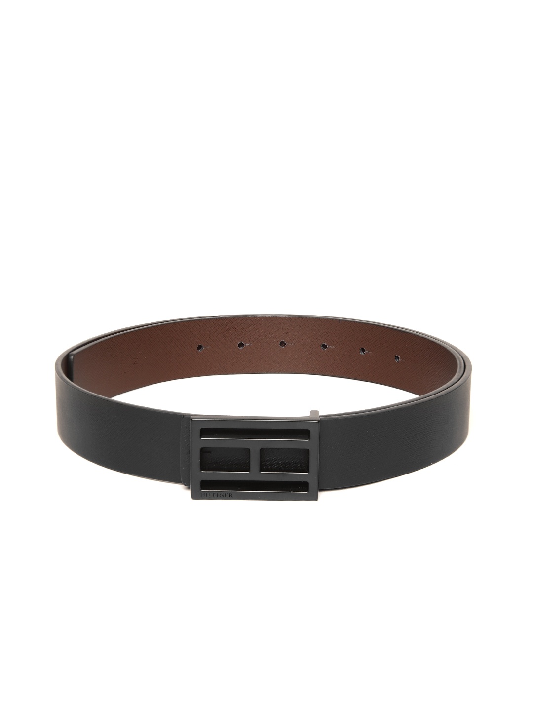 

Tommy Hilfiger Men Reversible Leather Belt, Black