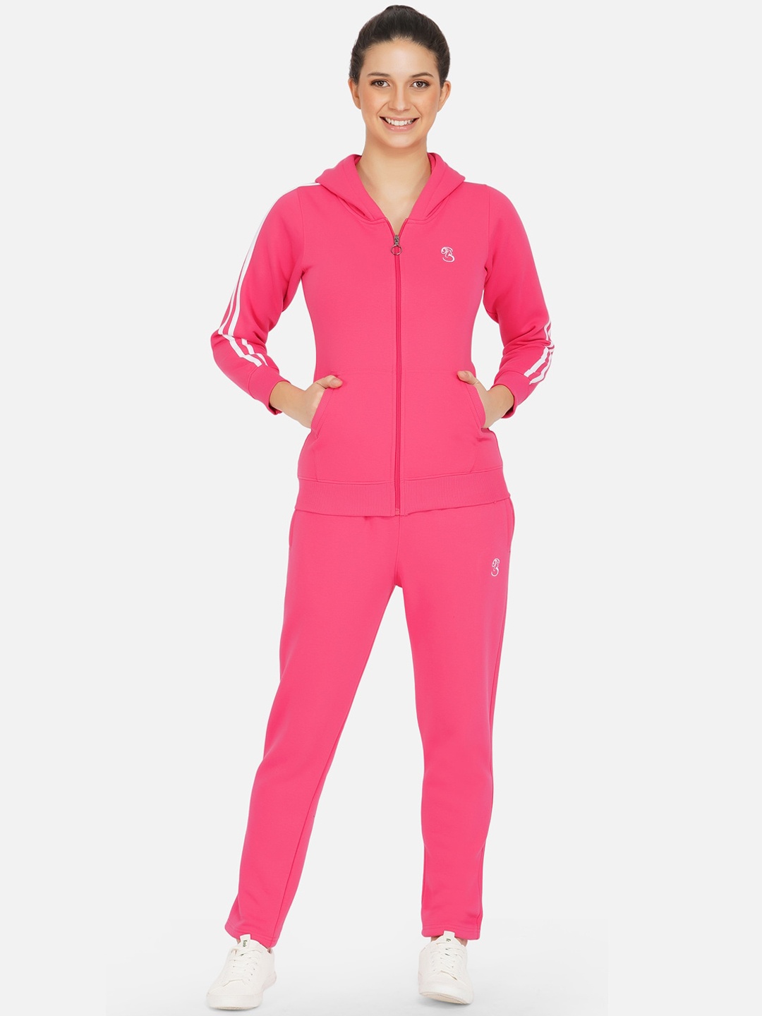 

FABNEST Women Fleece Tracksuits, Pink