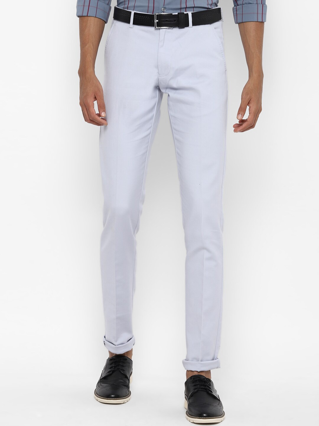 

Allen Solly Men Slim Fit Trousers, Off white