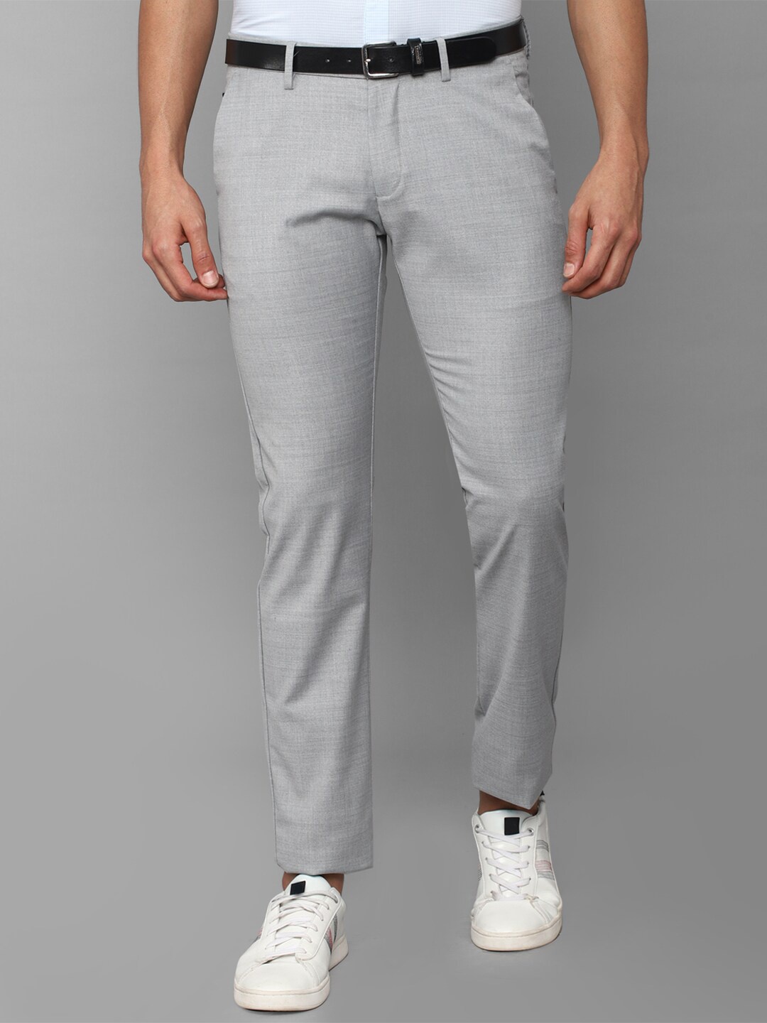 

Allen Solly Men Slim Fit Trousers, Grey