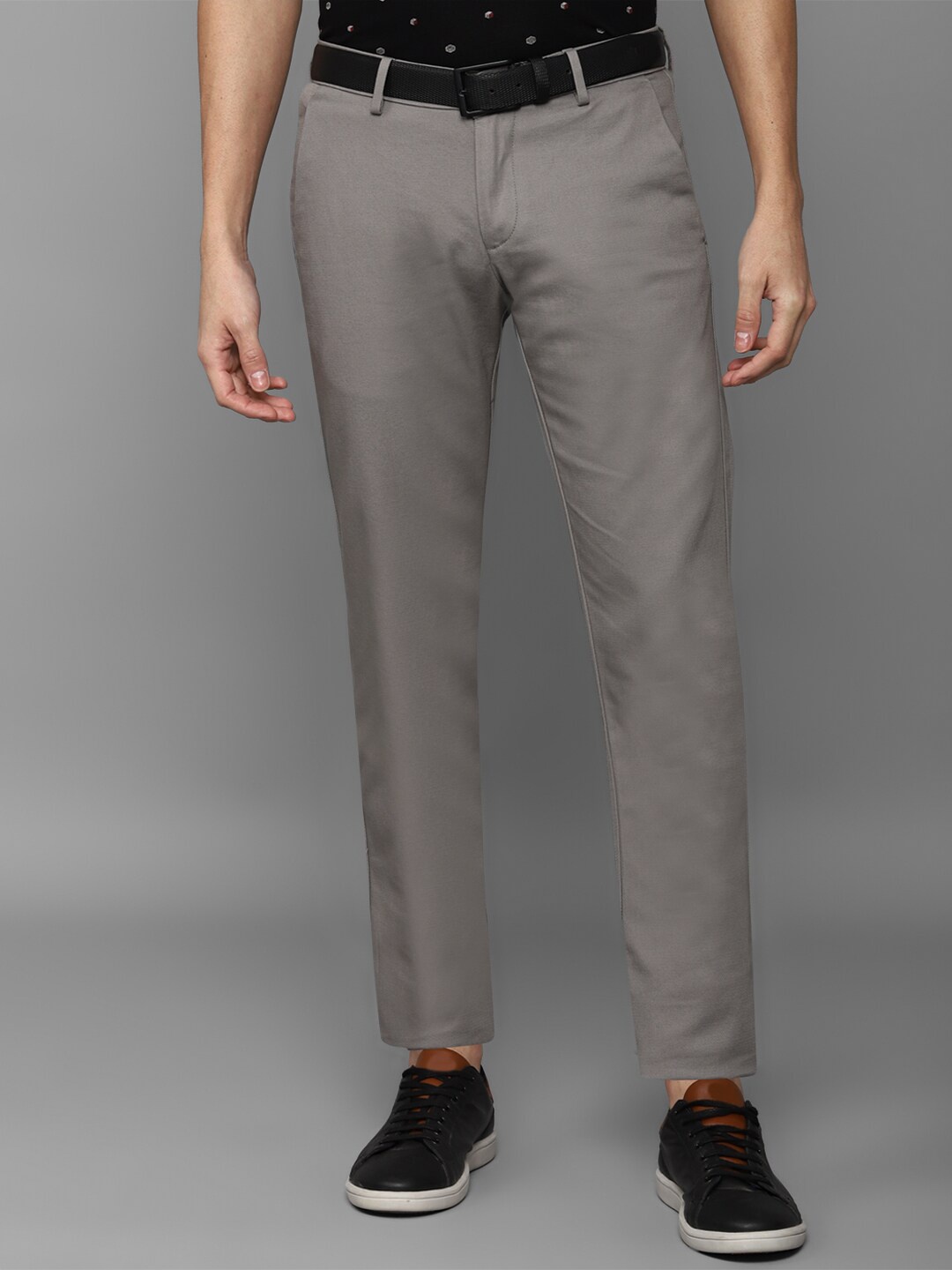 

Allen Solly Men Slim Fit Trousers, Grey
