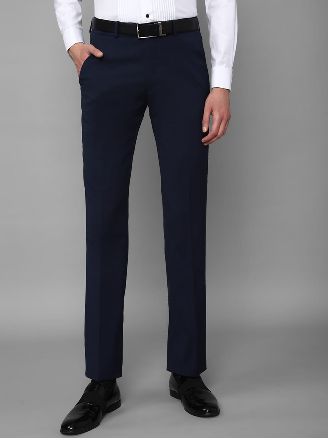 

Louis Philippe Men Formal Trousers, Navy blue