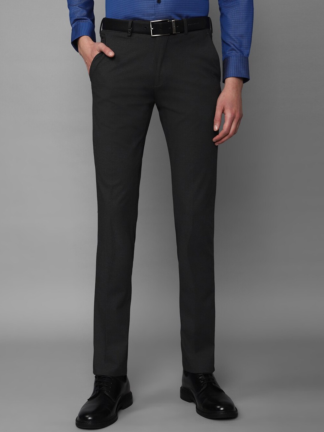 

Louis Philippe Men Slim Fit Formal Trouser, Black