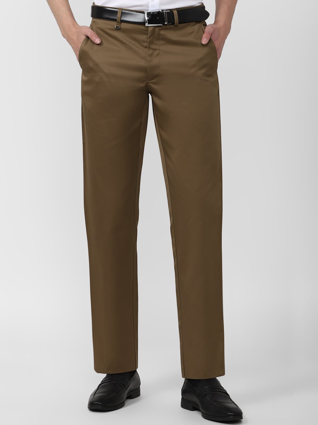 

Van Heusen Men Formal Trousers, Brown