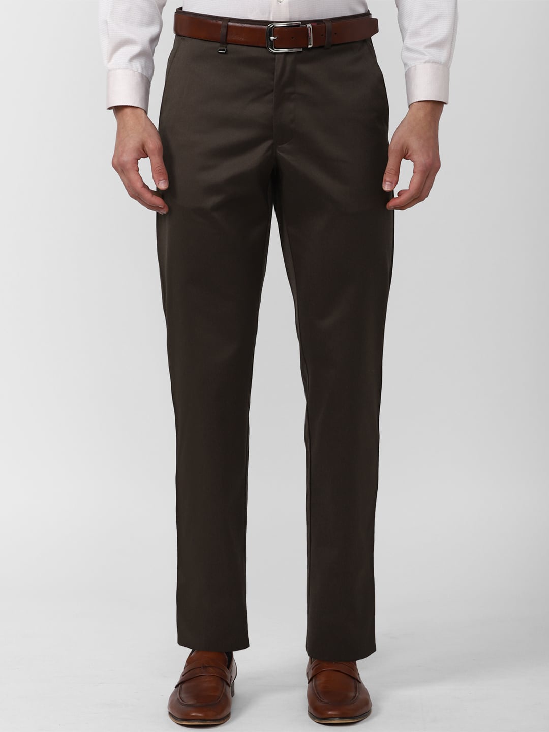 

Van Heusen Men Formal Trousers, Brown